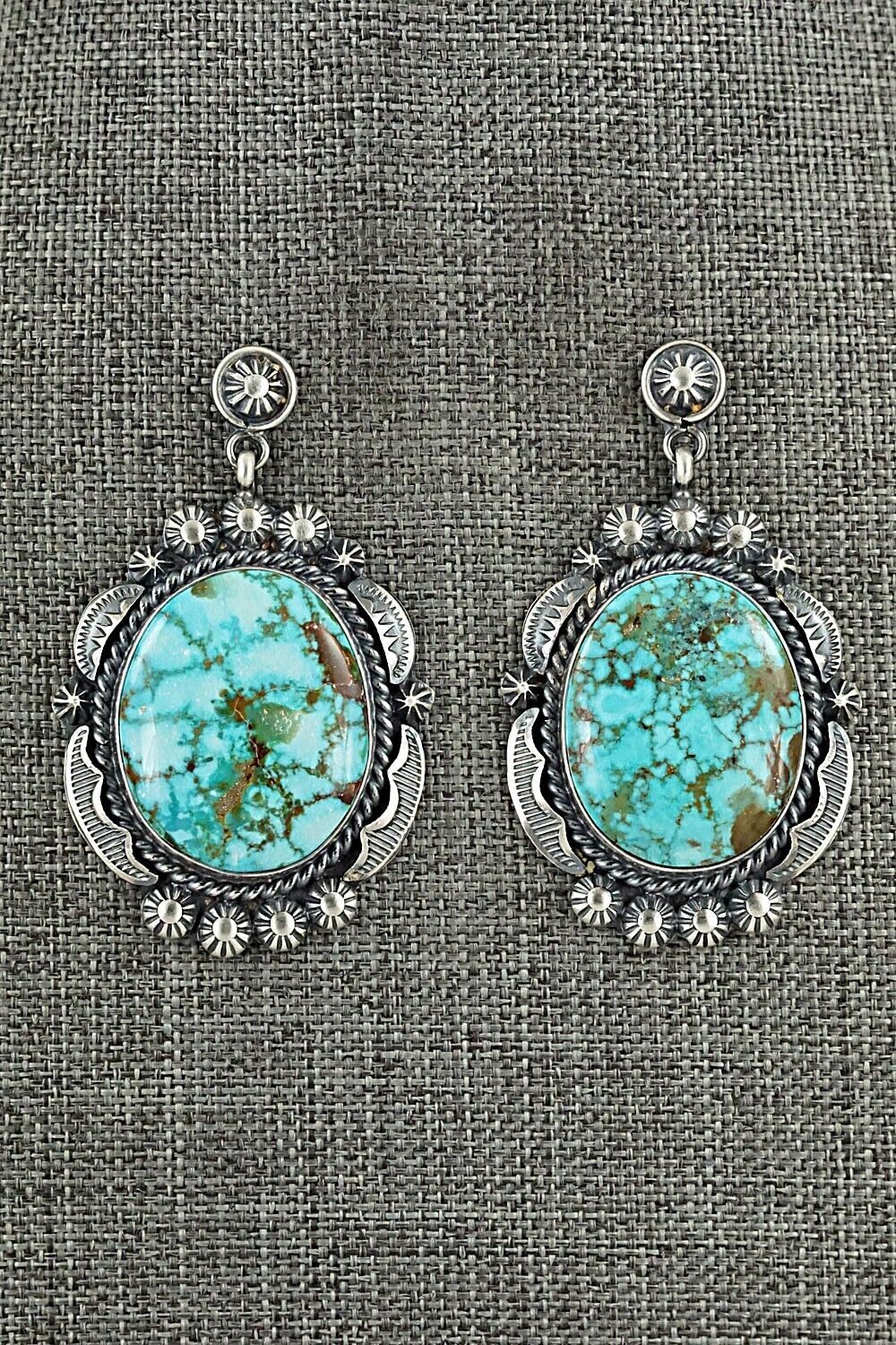 Turquoise & Sterling Silver Necklace Set - Raymond Delgarito