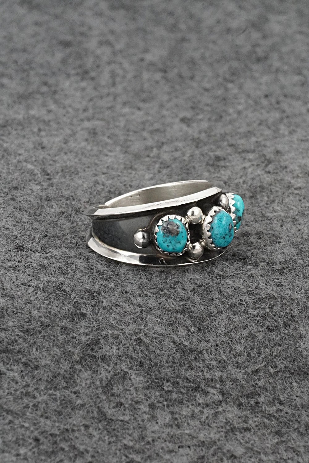 Turquoise & Sterling Silver Ring - Paul Largo - Size 10