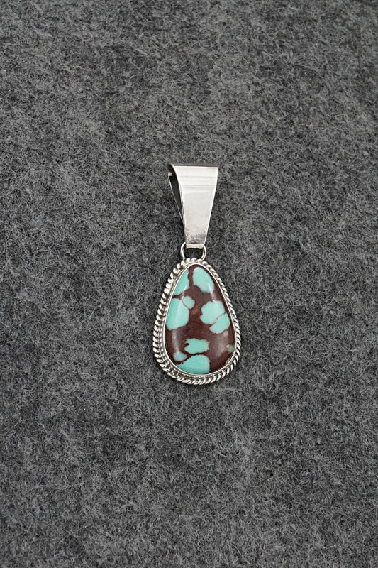 Turquoise & Sterling Silver Pendant - Eugene Gruber