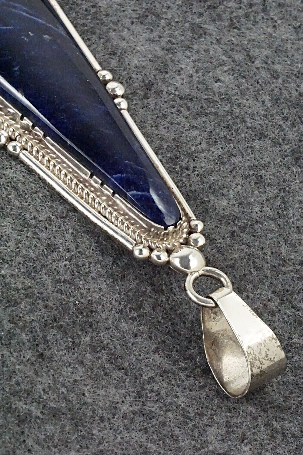Sodalite and Sterling Silver Pendant - Oliver Smith