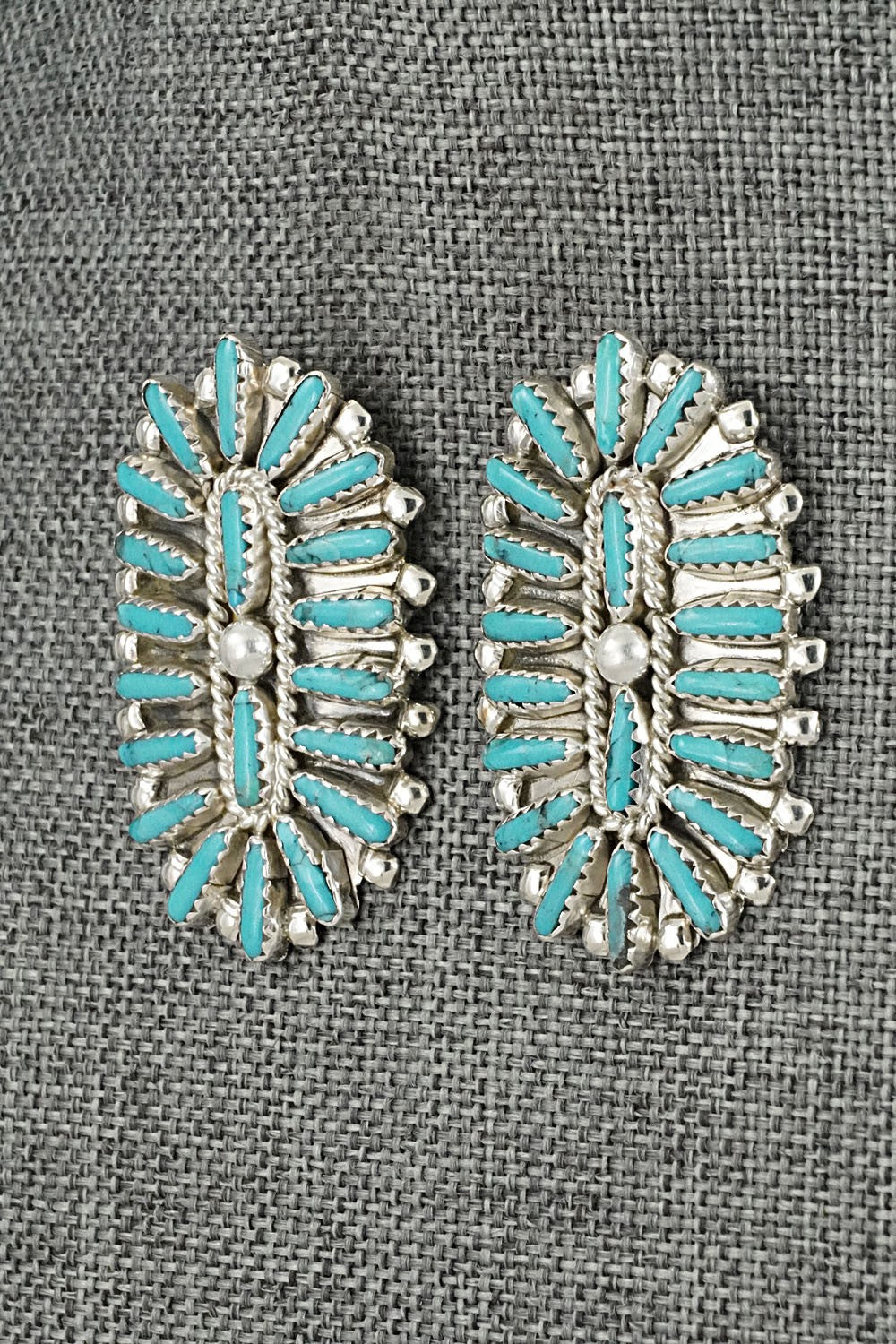 Turquoise & Sterling Silver Earrings - Philena Byjoe