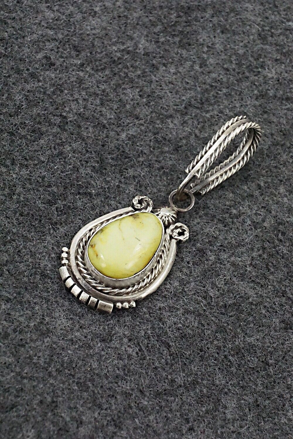 Variscite & Sterling Silver Pendant - Samuel Yellowhair