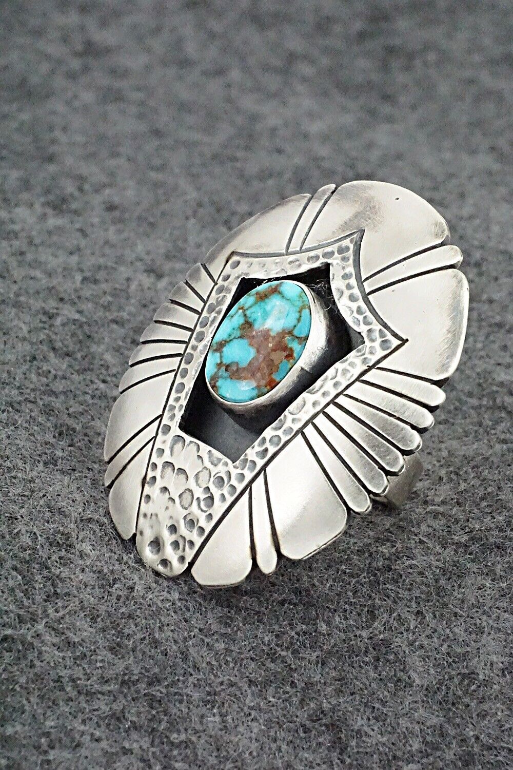 Turquoise & Sterling Silver Ring - Marita Benally - Size 7