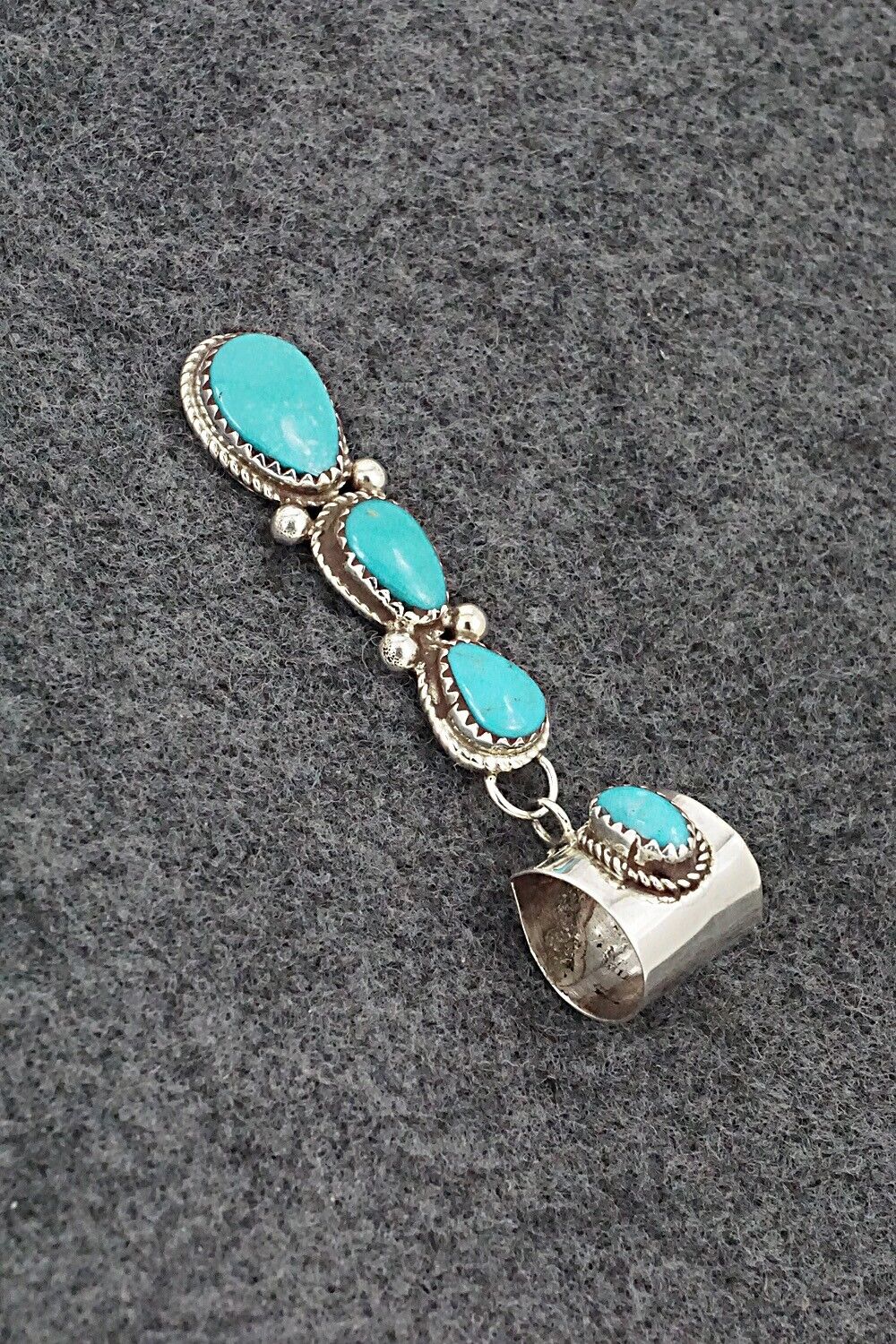 Turquoise & Sterling Silver Pendant - Ernest Hawthorne