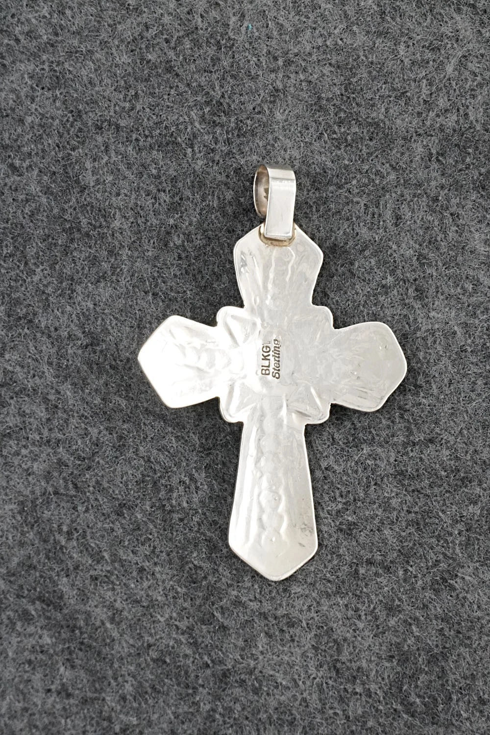 Turquoise & Sterling Silver Pendant - Arnold Blackgoat