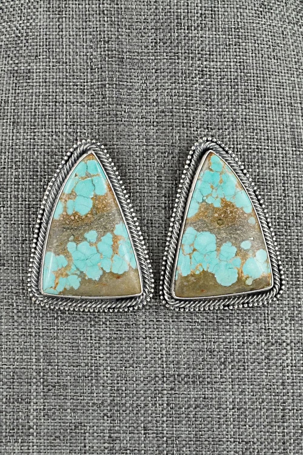 Turquoise & Sterling Silver Necklace and Earrings Set - Paul Livingston