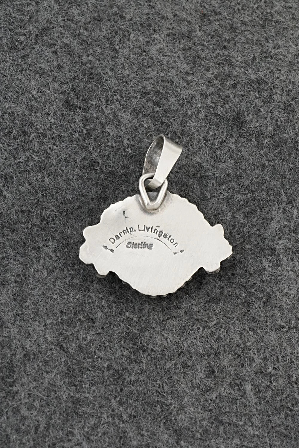 Turquoise & Sterling Silver Pendant - Darrin Livingston