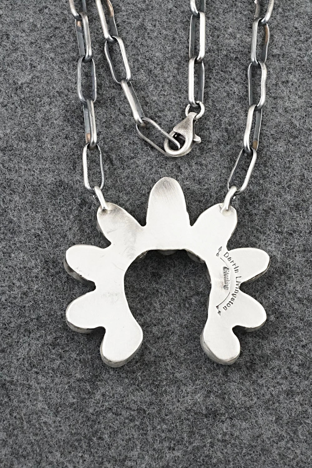 Turquoise & Sterling Silver Necklace - Darrin Livingston