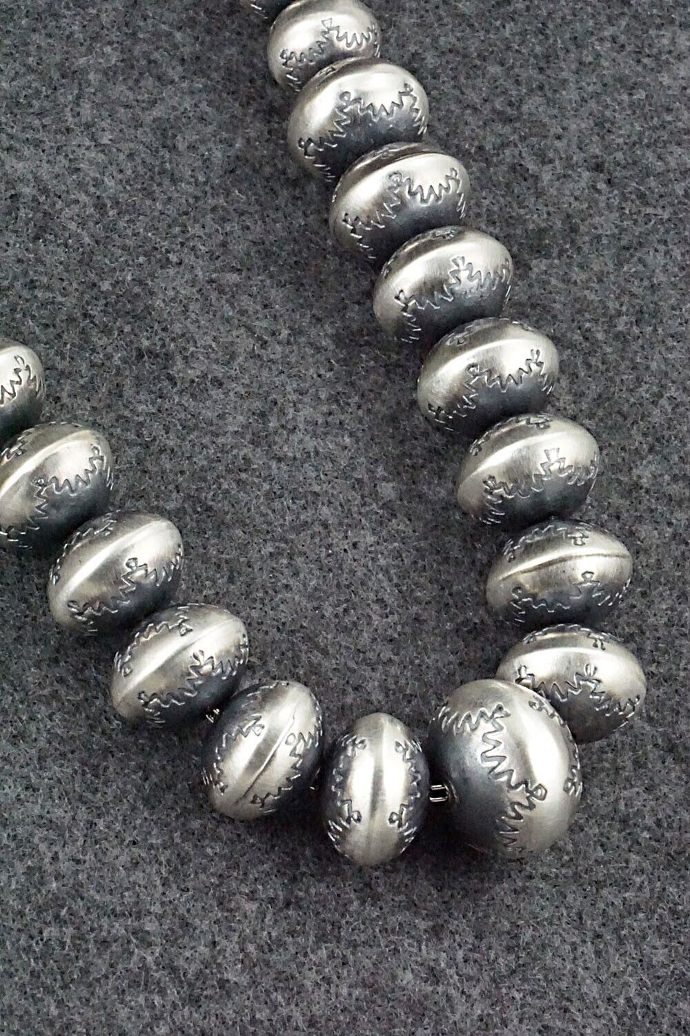 Sterling Silver Navajo Pearl Necklace - Bryannen Halwood