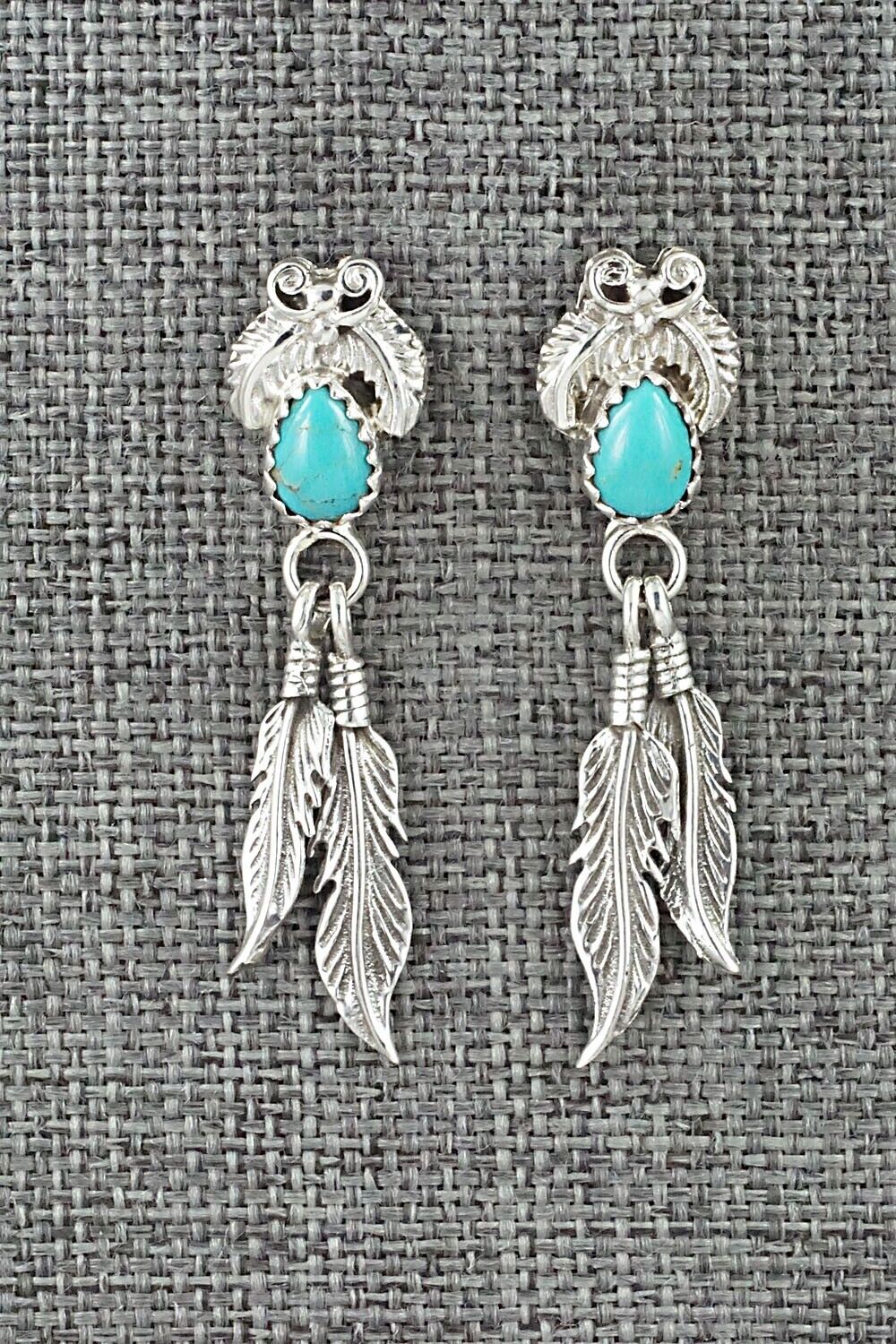 Turquoise and Sterling Silver Earrings - Sharon McCarthy