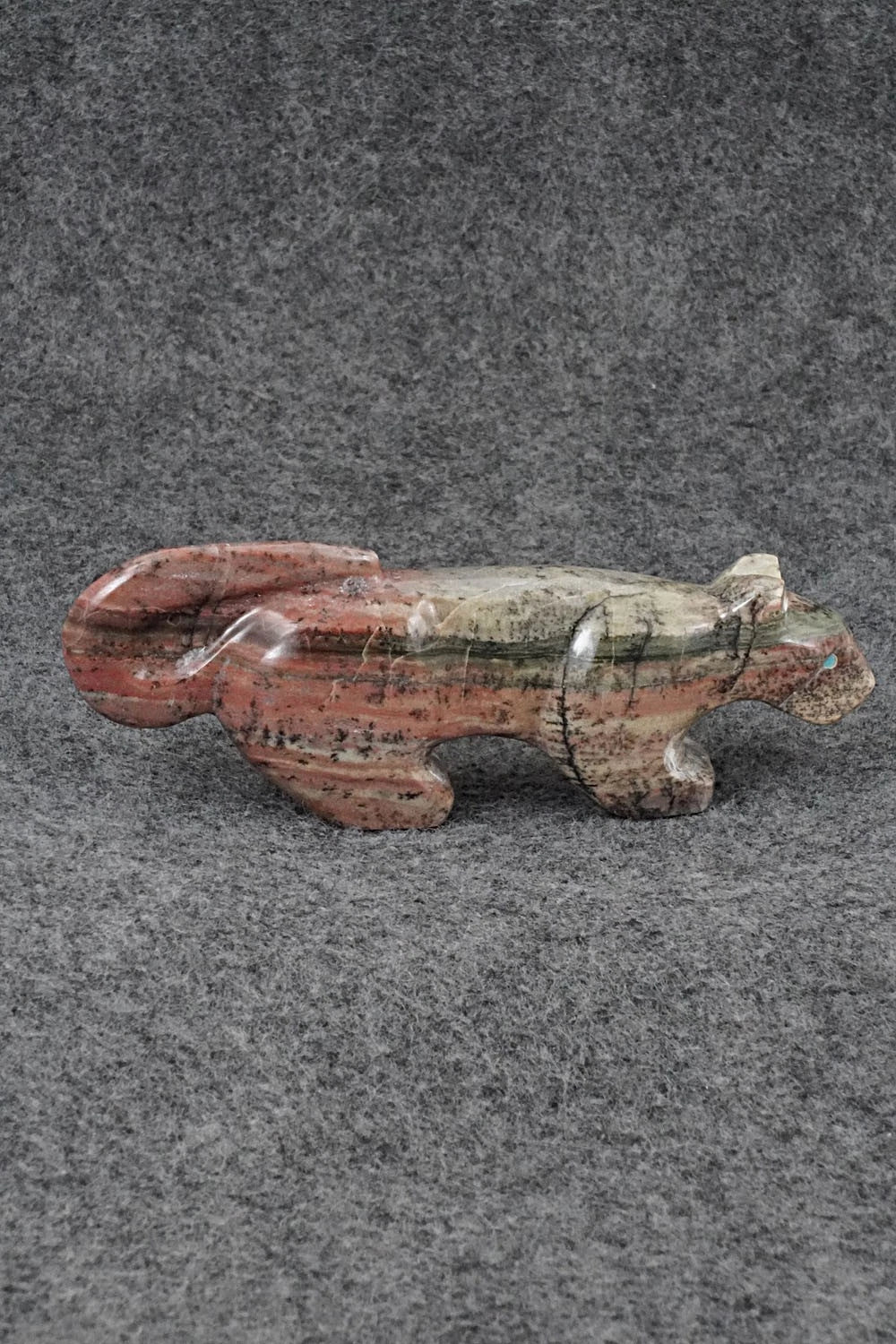 Mountain Lion Zuni Fetish Carving - Mike Tucson