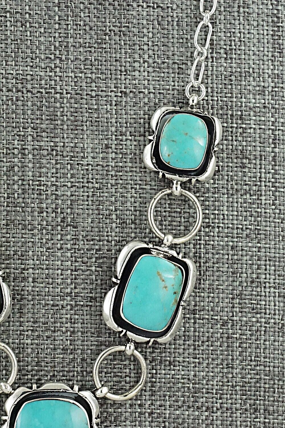 Turquoise & Sterling Silver Necklace - Mike Smith