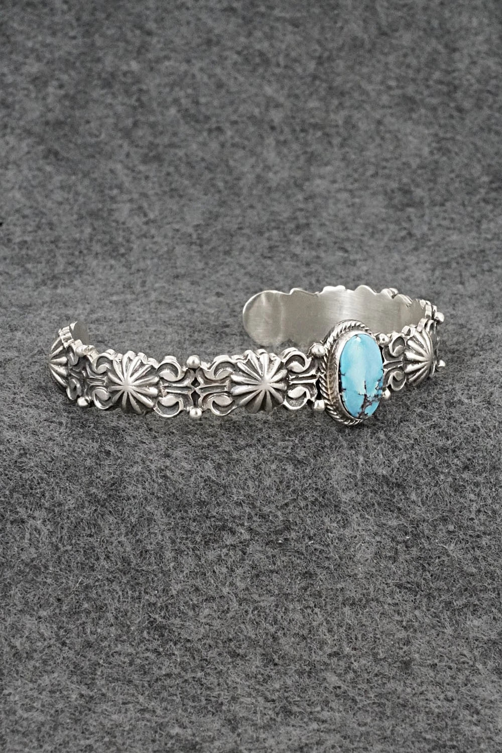 Turquoise & Sterling Silver Bracelet - Thomas Yazzie