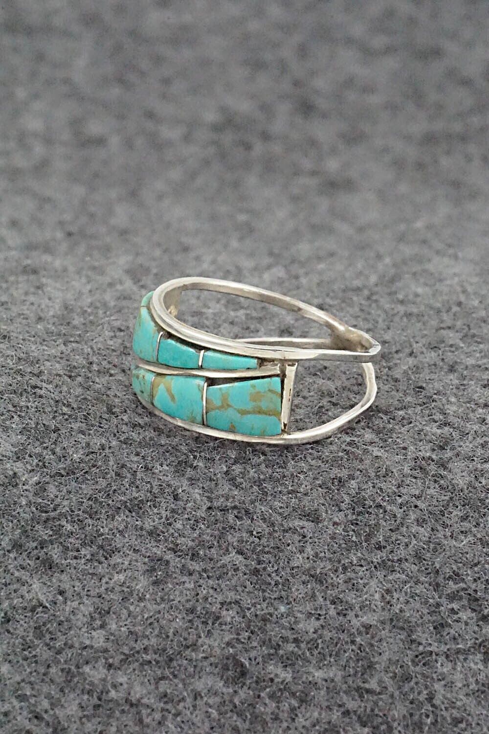 Turquoise & Sterling Silver Ring - Debbie Livingston - Size 9.5
