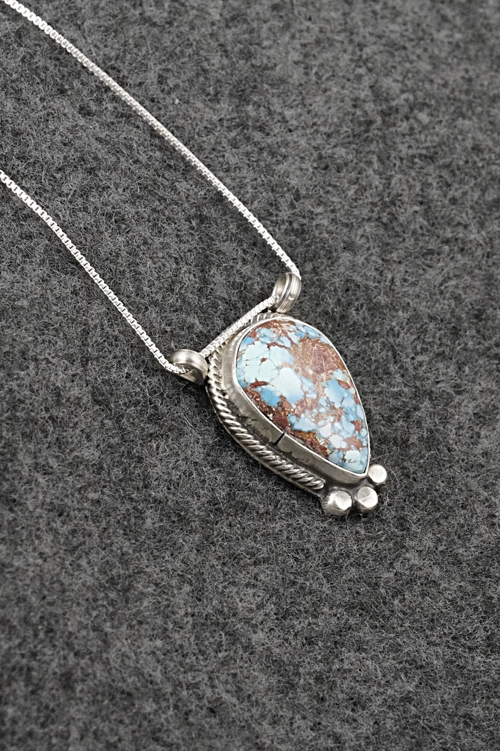 Turquoise & Sterling Silver Necklace - Sharon McCarthy