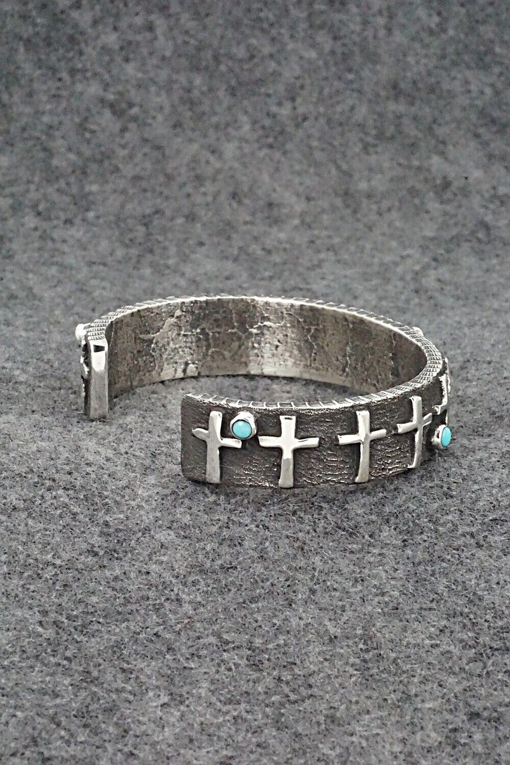 Turquoise & Sterling Silver Bracelet - Ernest Rangel