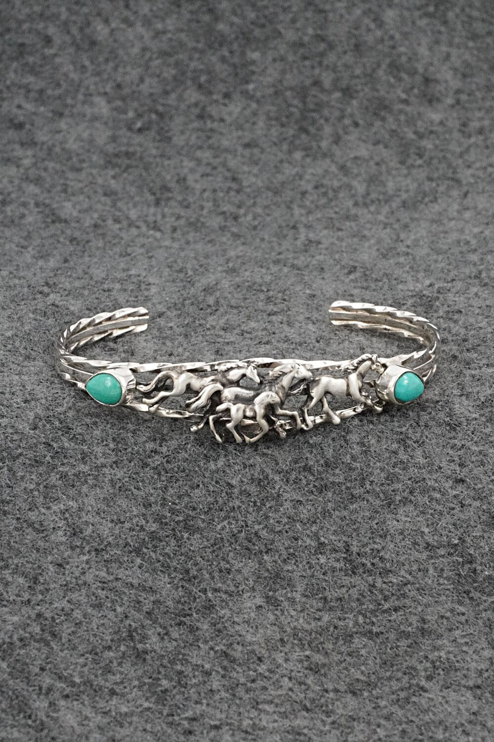 Turquoise & Sterling Silver Bracelet - Bobby Platero