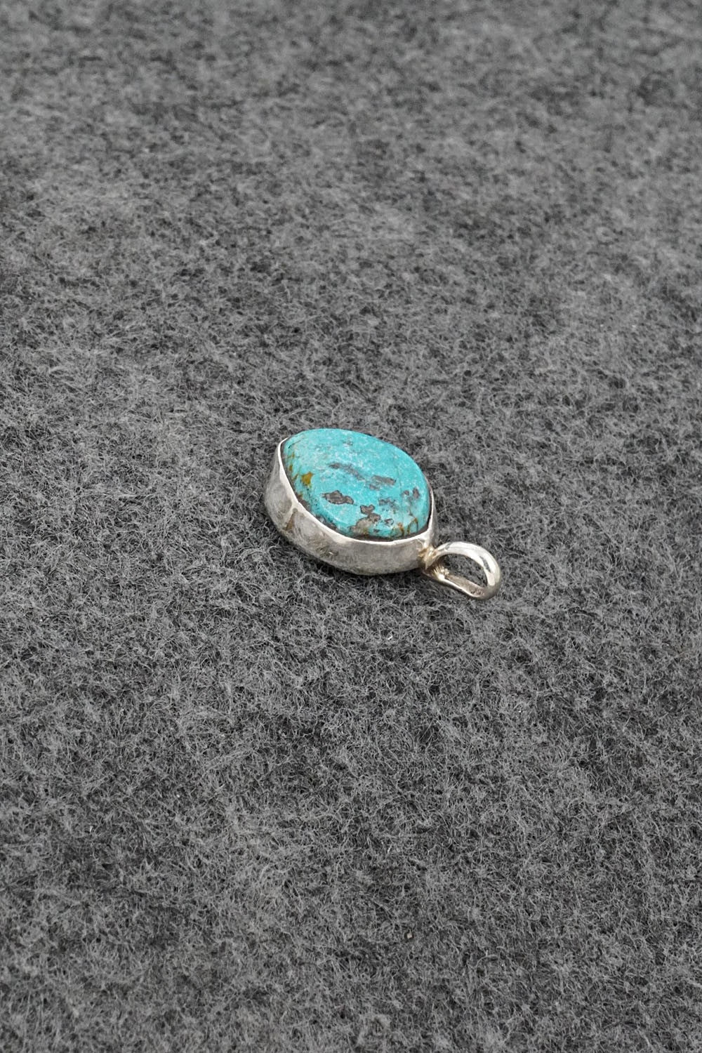 Turquoise & Sterling Silver Pendant - Ernest Hawthorne