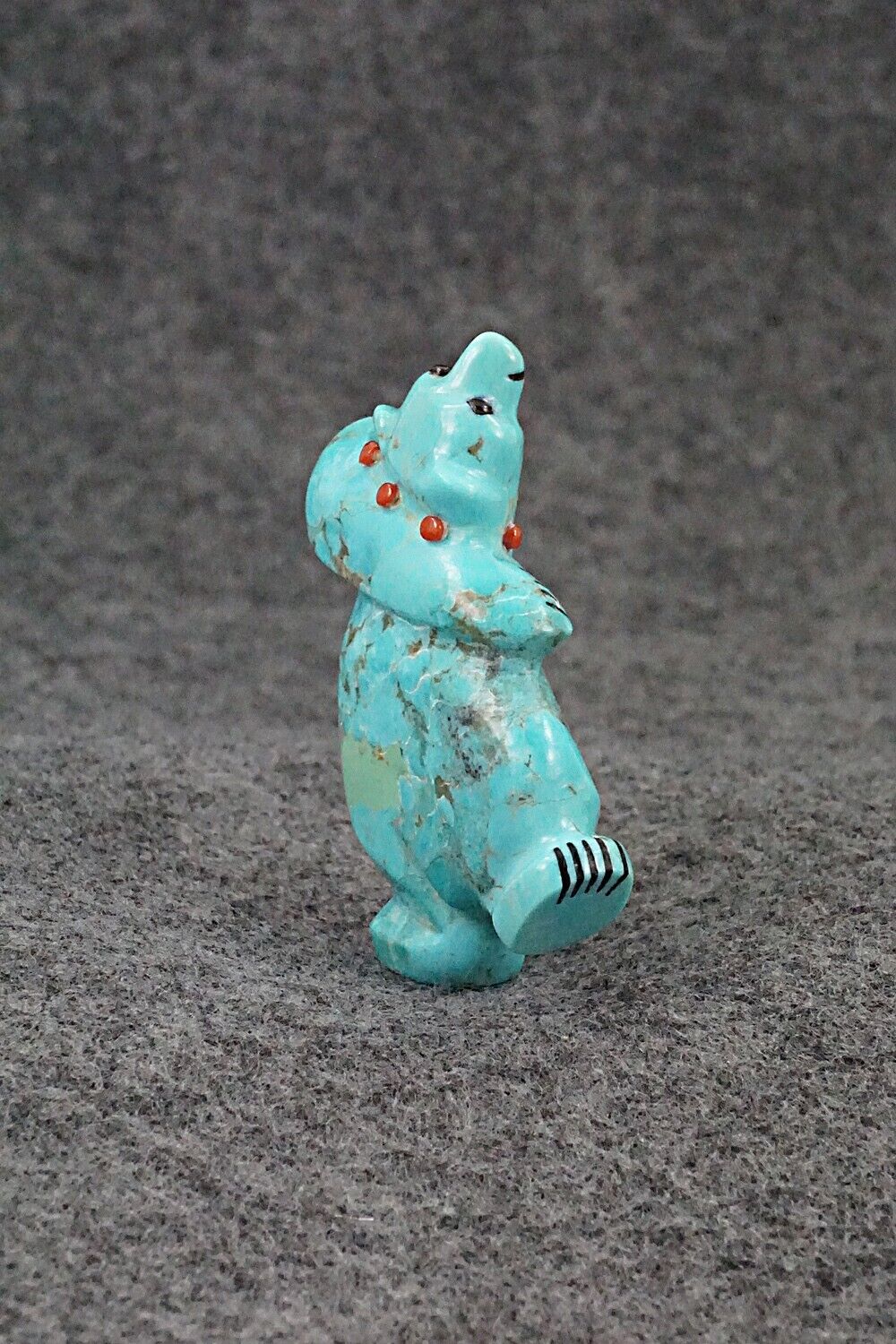 Dancing Bear Zuni Fetish Carving - Claudia Peina