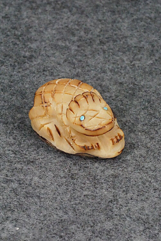 Horned Toad Zuni Fetish Carving - Alfred Lamy