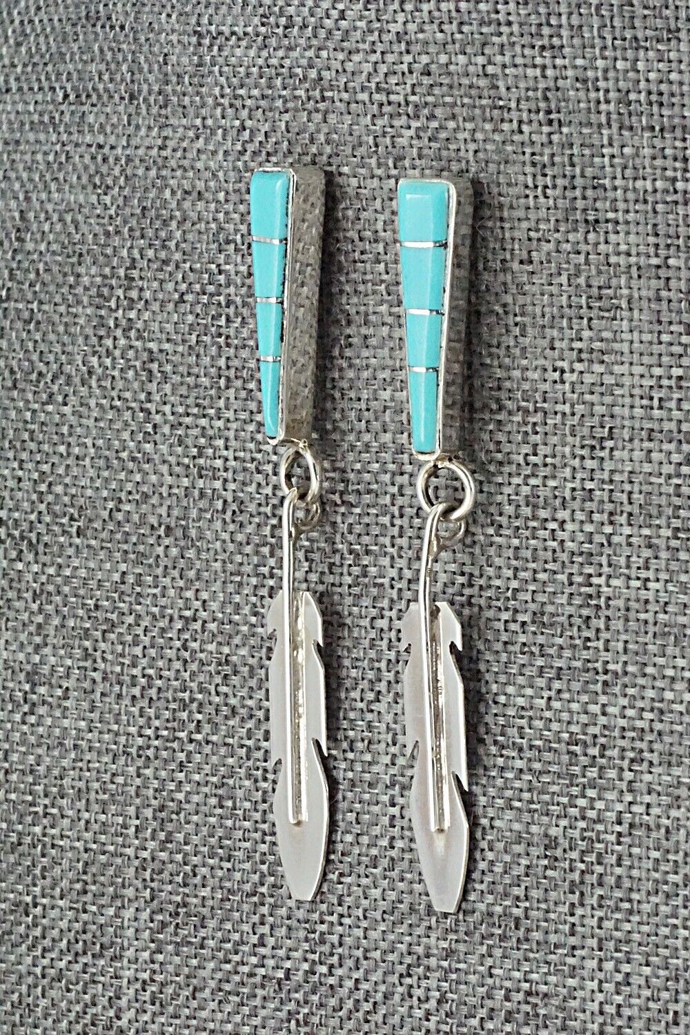 Turquoise & Sterling Silver Earrings - Terrance Panteah & Tammy Johnson