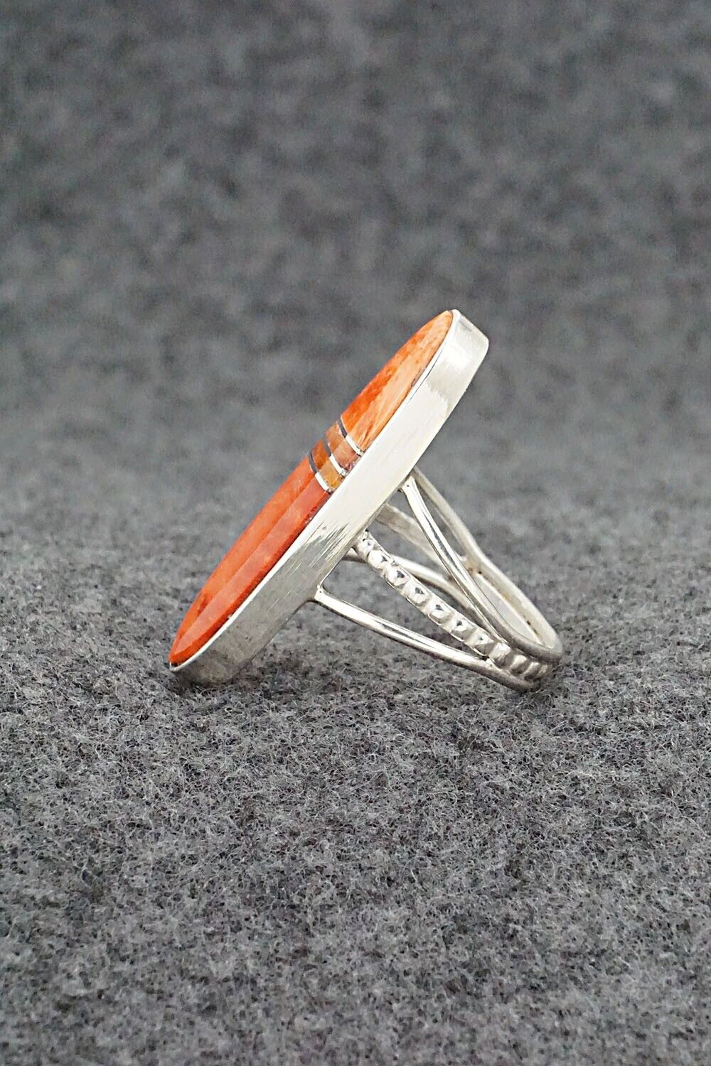 Spiny Oyster & Sterling Silver Ring - Harold Smith - Size 7.5
