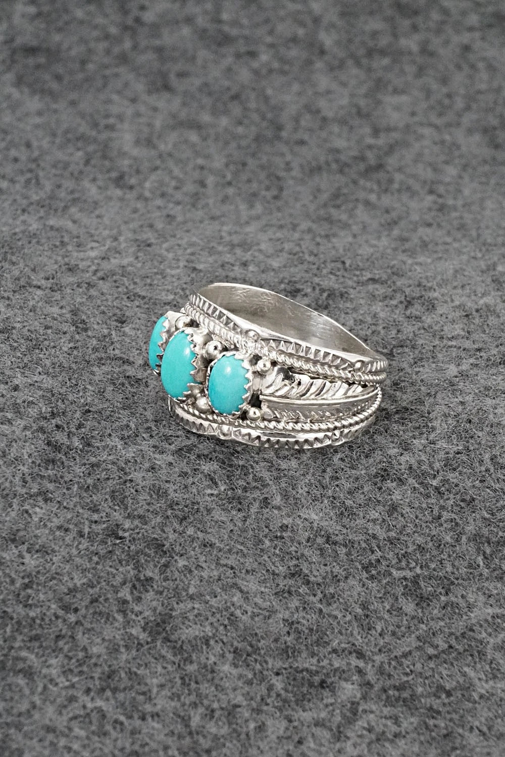 Turquoise & Sterling Silver Ring - Betty Begaye - Size 11