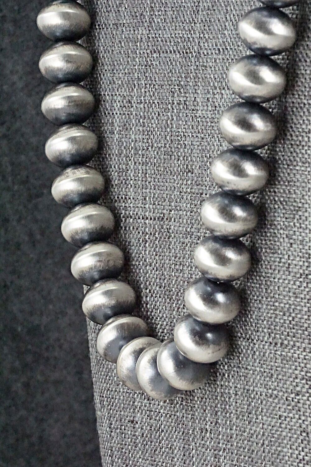 Sterling Silver Navajo Pearl Necklace - Bryannen Halwood