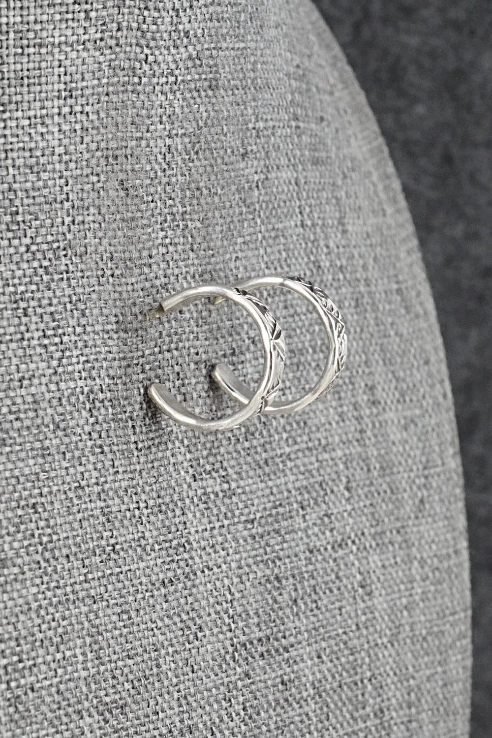 Sterling Silver Hoop Earrings - Elaine Tahe