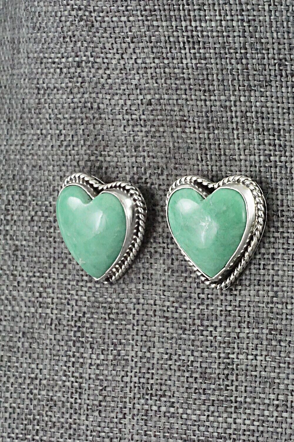 Turquoise and Sterling Silver Earrings - Sharon McCarthy