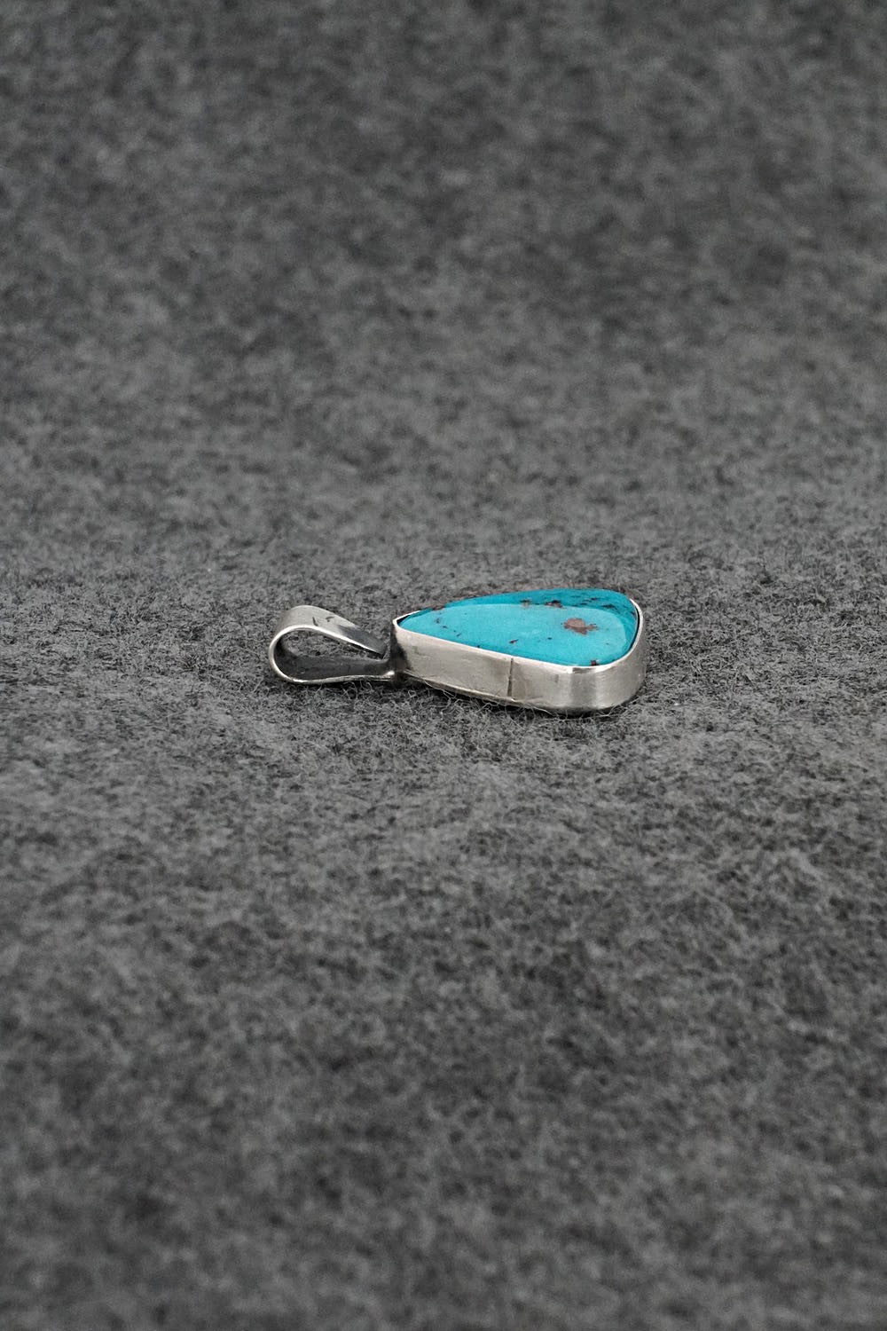 Turquoise & Sterling Silver Pendant - Rena Begay