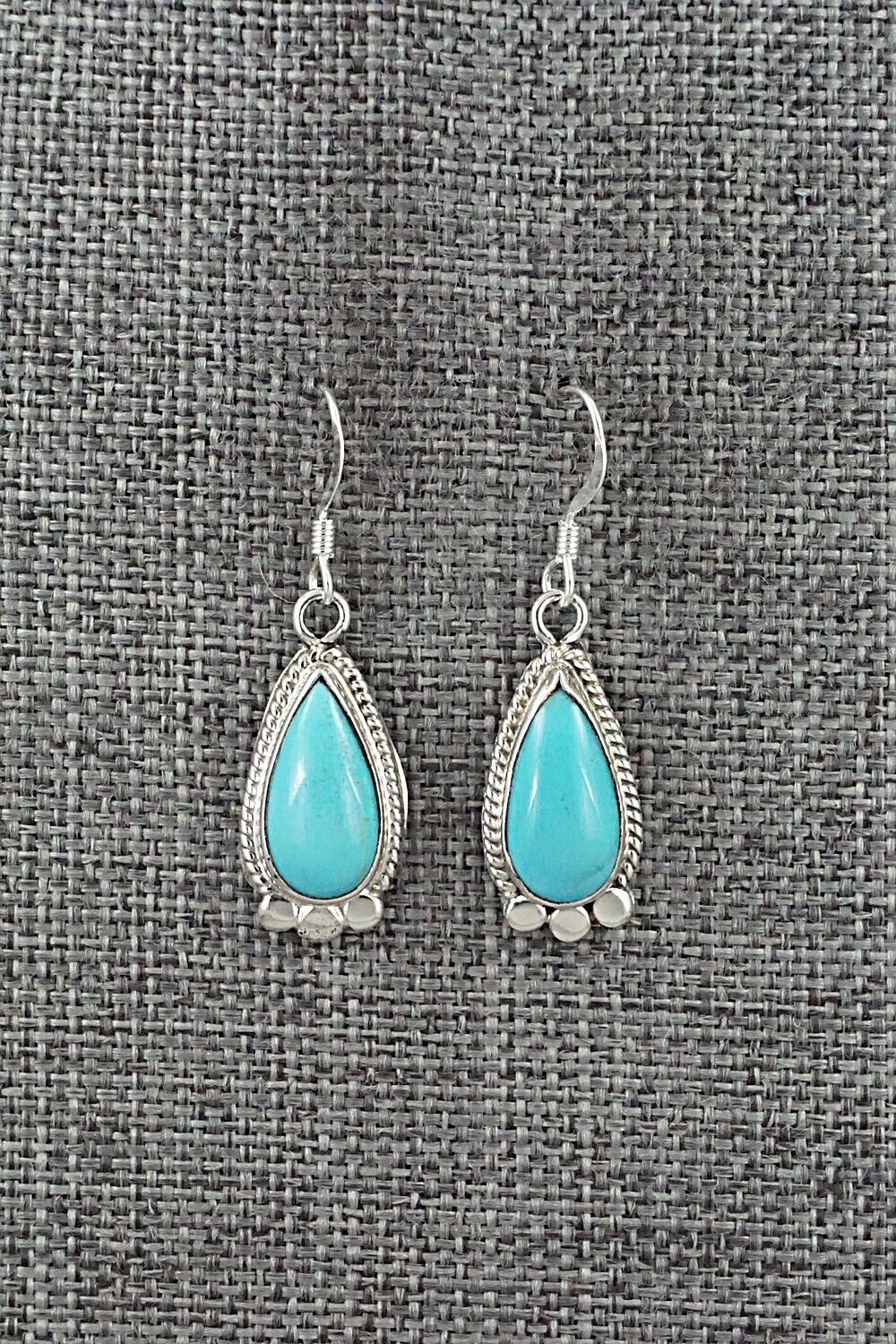 Turquoise and Sterling Silver Earrings - Sharon McCarthy