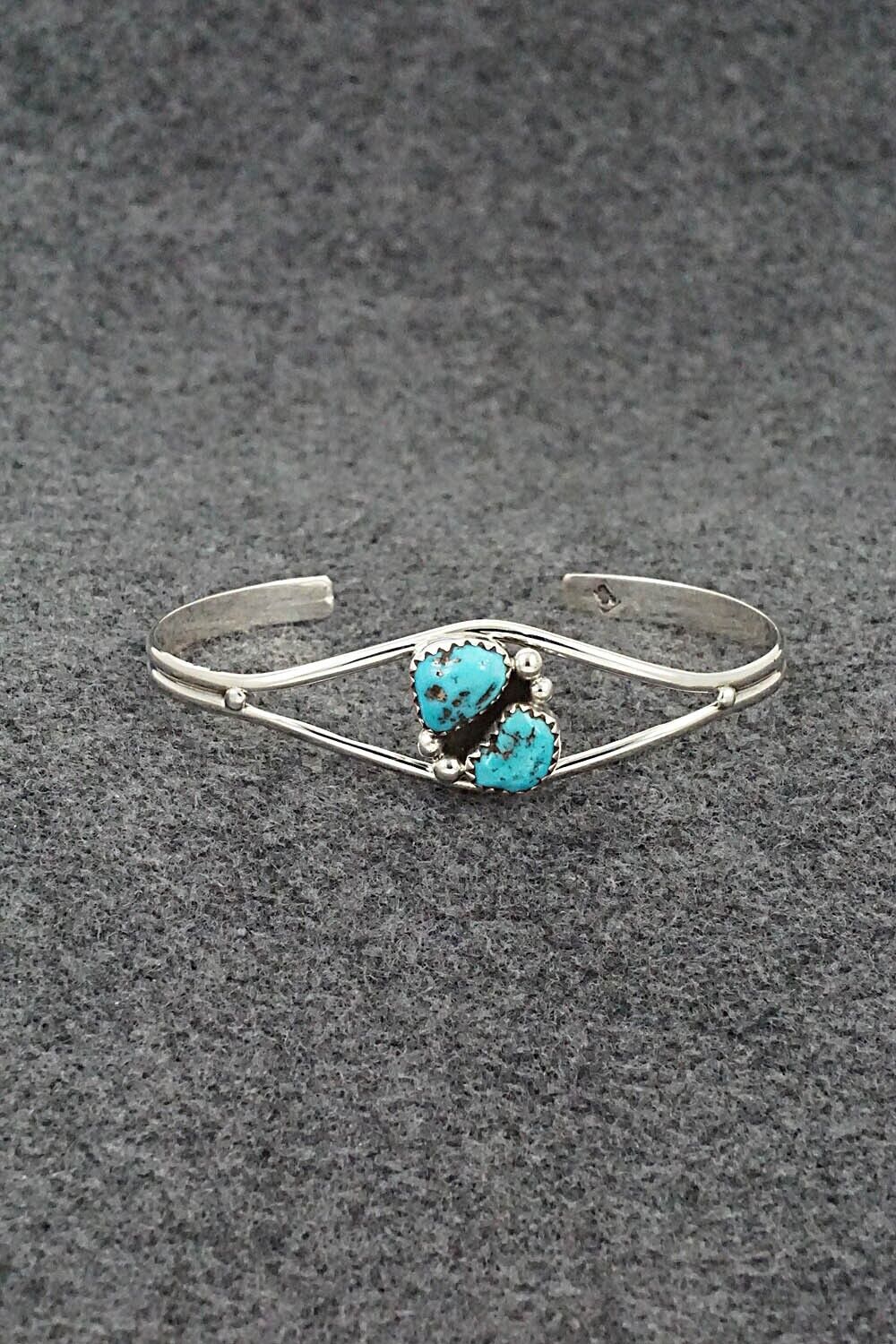 Turquoise & Sterling Silver Bracelet - Delores Jansen