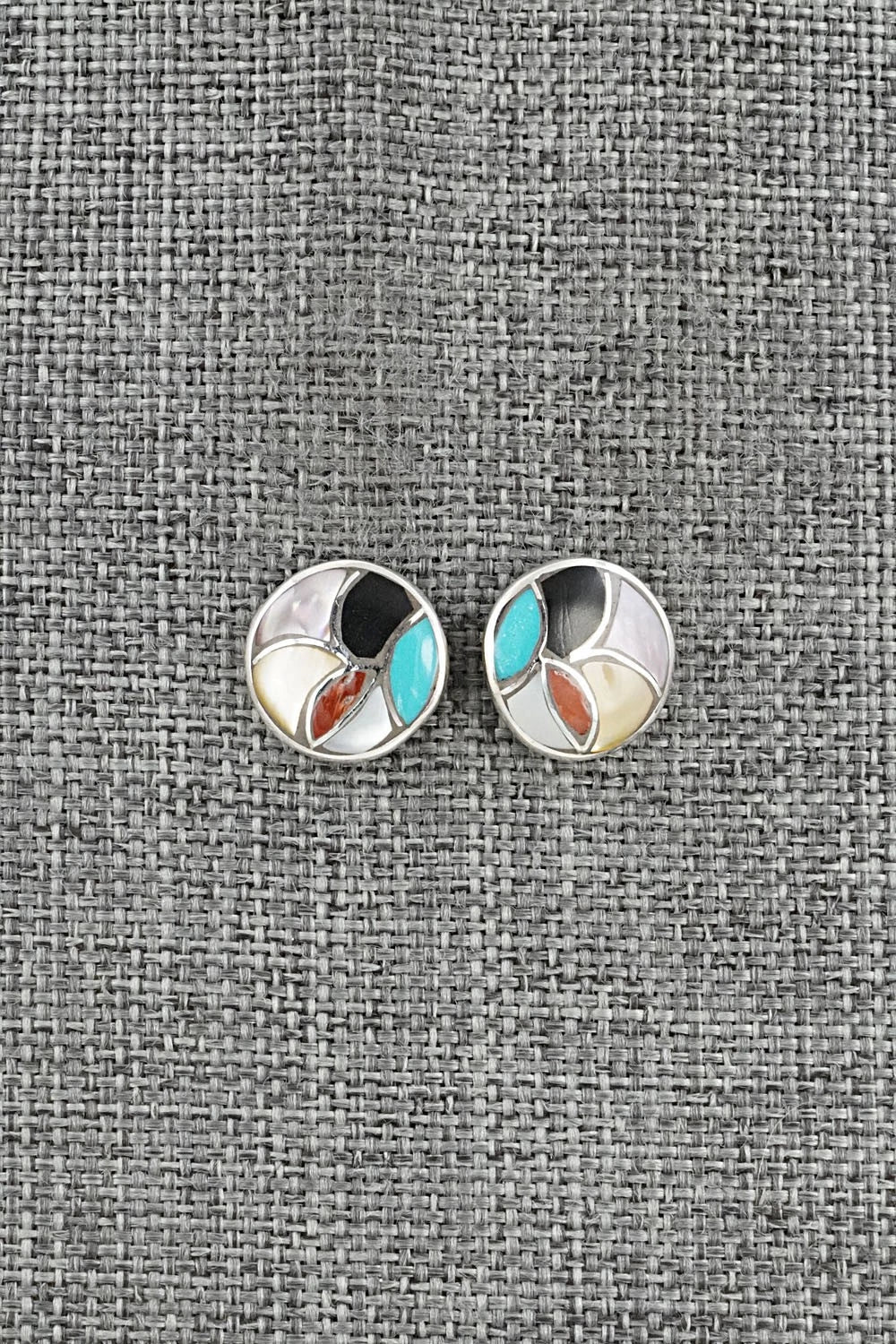 Multi-Stone & Sterling Silver Earrings - Orena Leekya