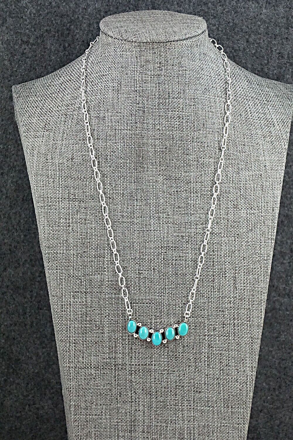Turquoise & Sterling Silver Necklace - Kimberly Yazzie