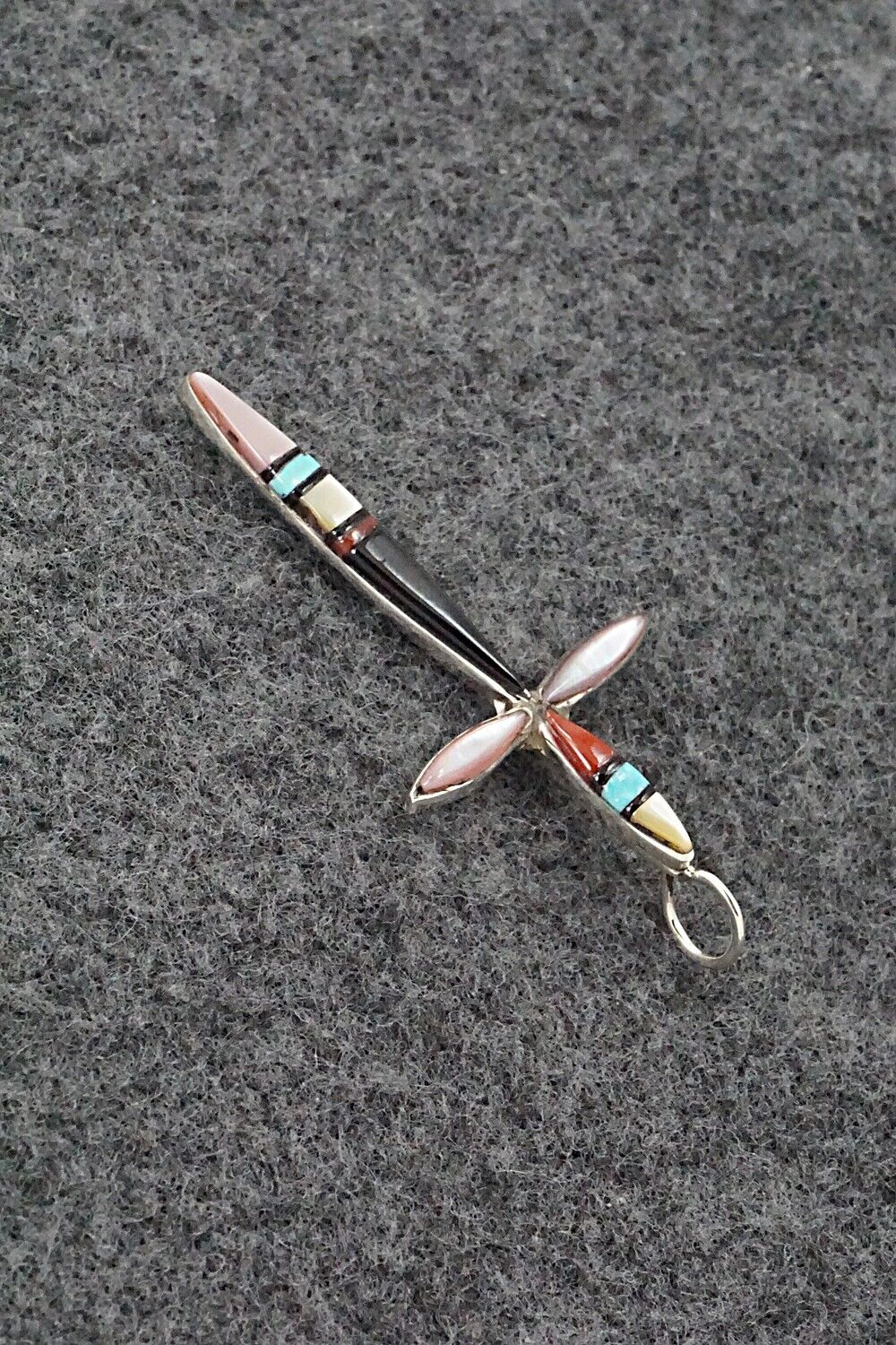 Multi Stone & Sterling Silver Pendant - Sylvester Noche