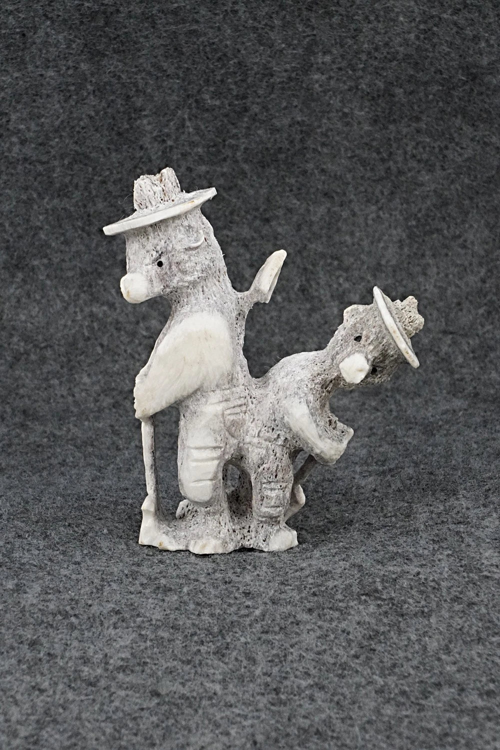 Smokey Bear Zuni Fetish Carving - Chris Peina