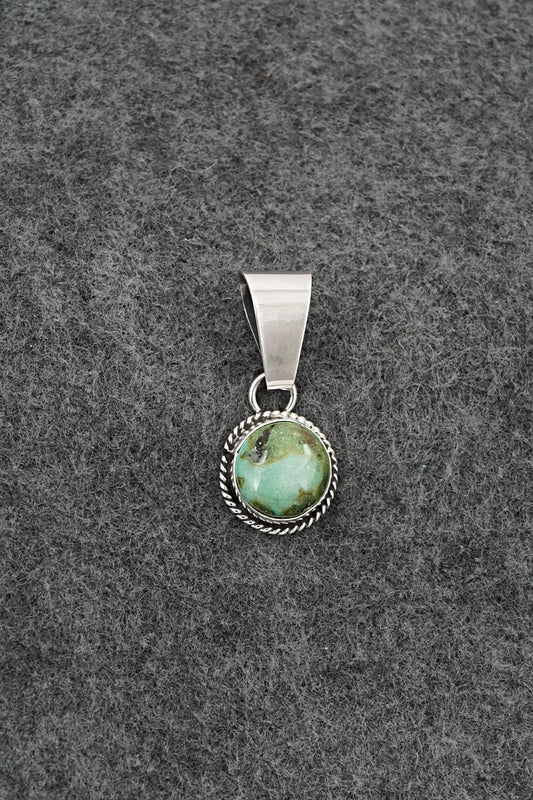 Turquoise & Sterling Silver Pendant - Rosemary Saunders
