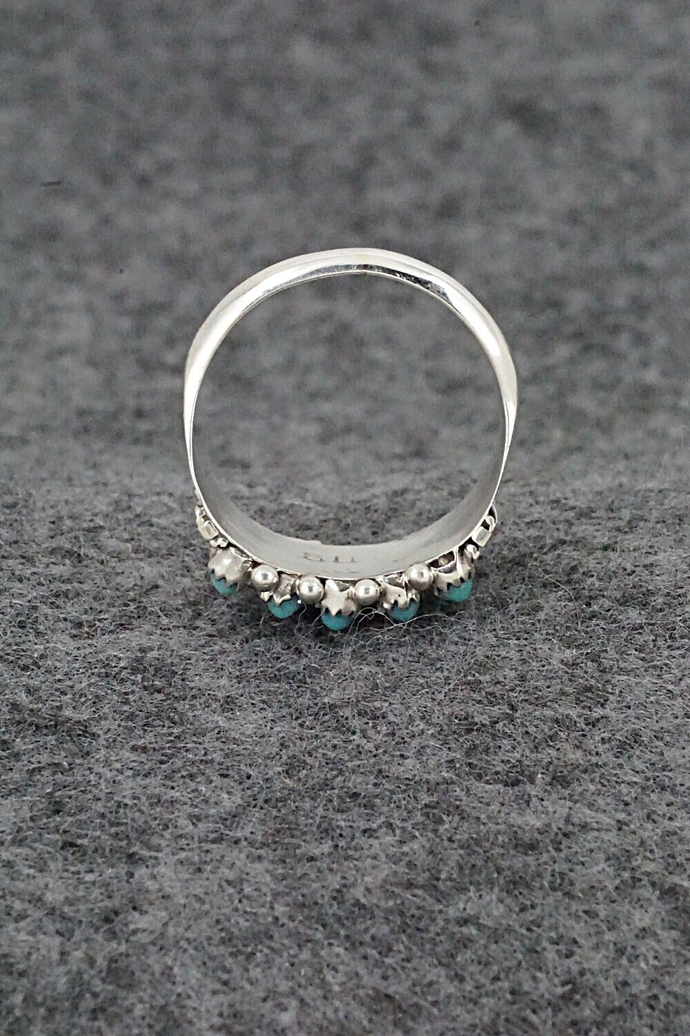 Turquoise & Sterling Silver Ring - Stephen Haloo - Size 8.5