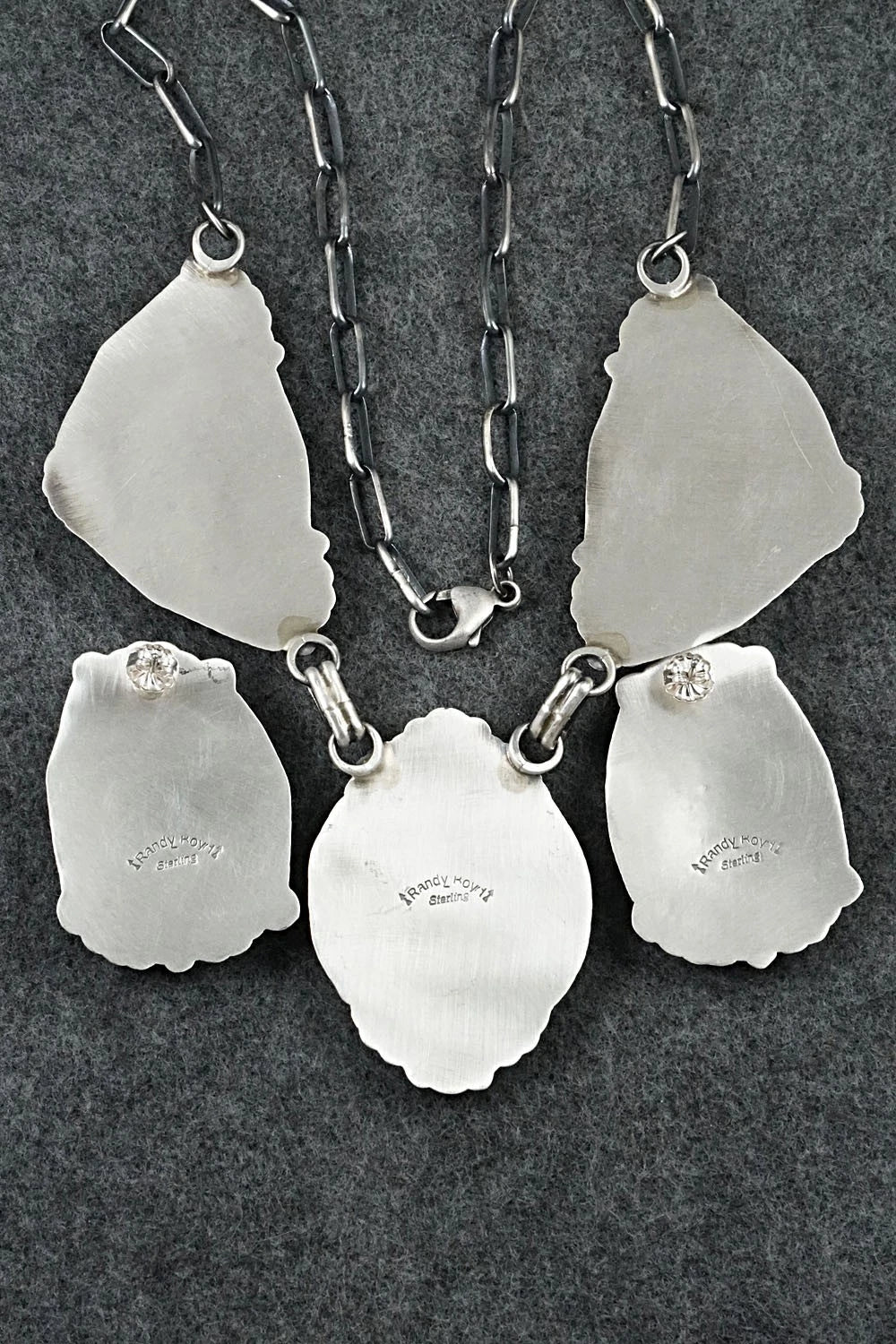 Turquoise & Sterling Silver Necklace and Earrings Set - Randy Boyd
