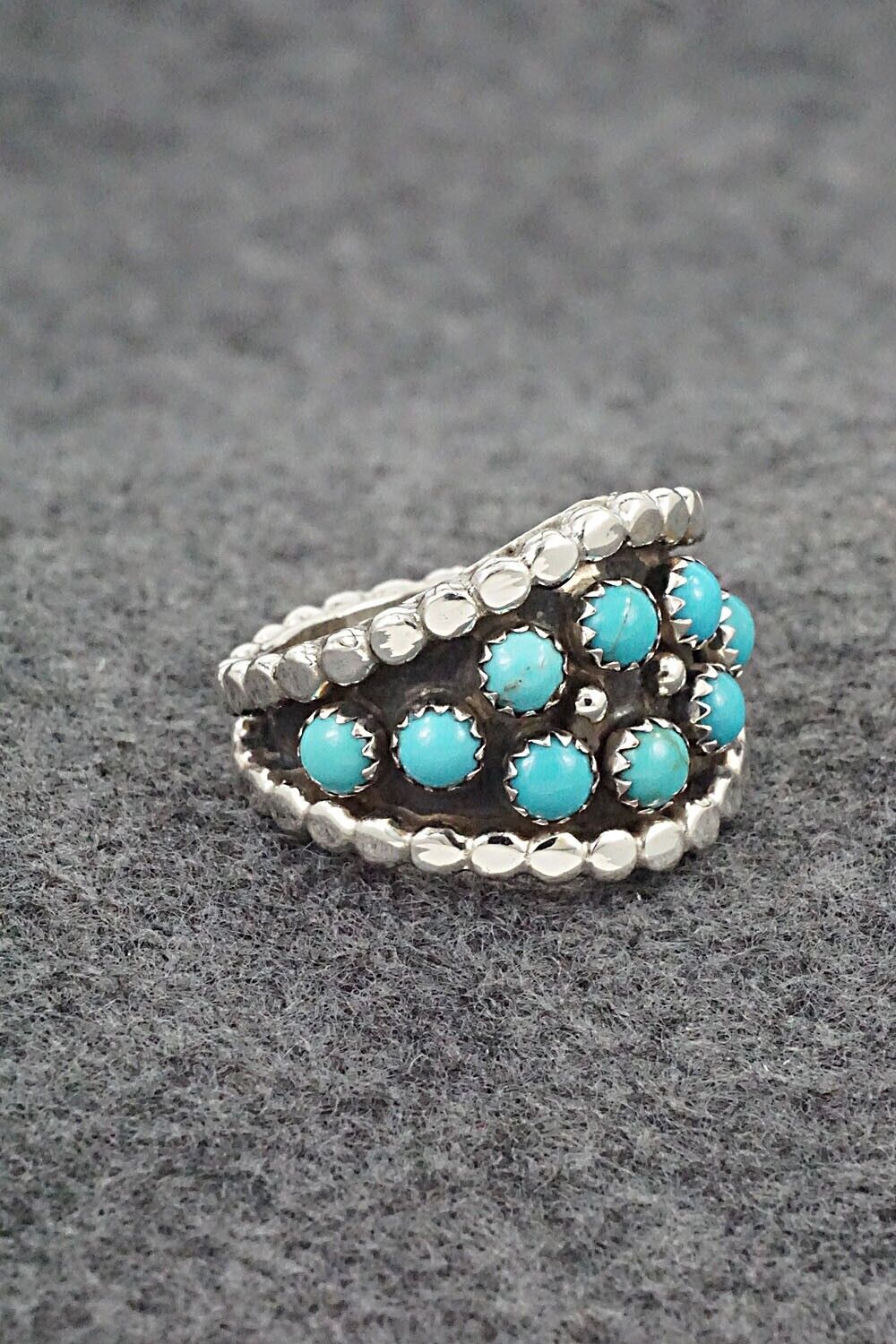 Turquoise & Sterling Silver Ring - Thomas Yazzie - Size 9