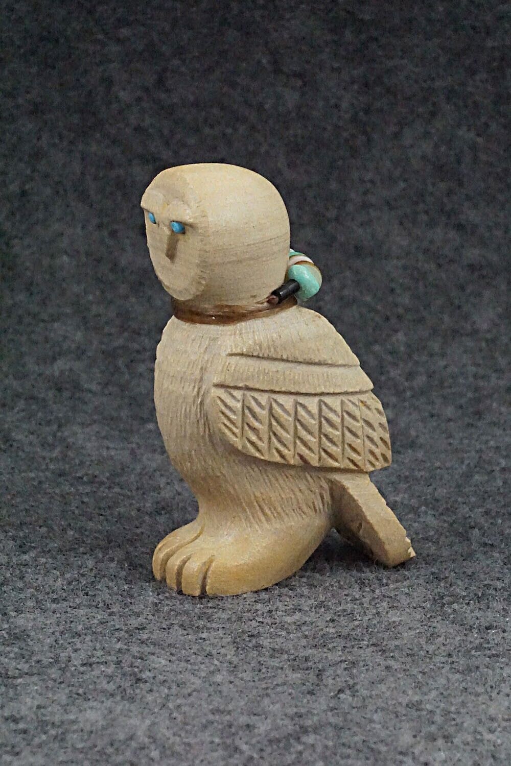 Barn Owl Zuni Fetish Carving - Douglas Martza