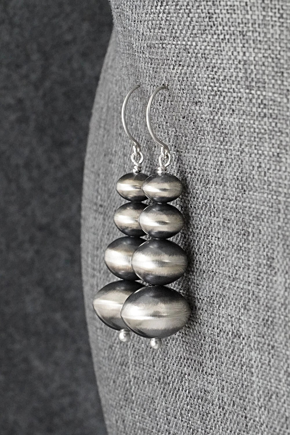 Sterling Silver Navajo Pearl Earrings - Bryannen Halwood