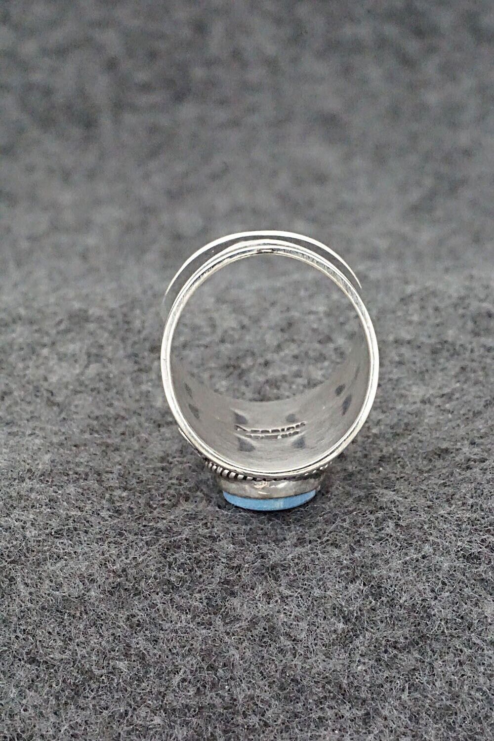 Turquoise & Sterling Silver Ring - Derrick Gordon - Size 8