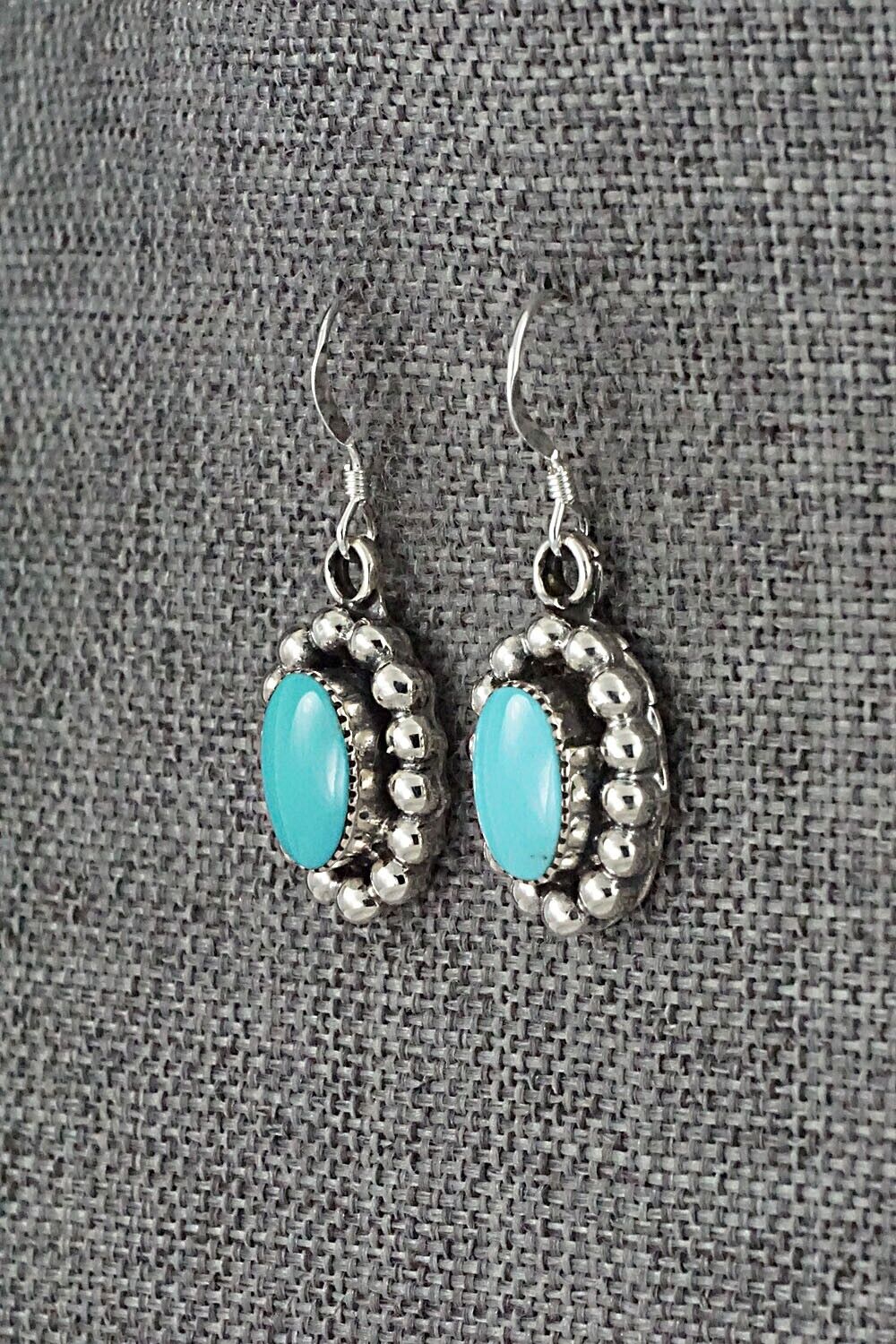 Turquoise & Sterling Silver Earrings - Sarah Yazzie