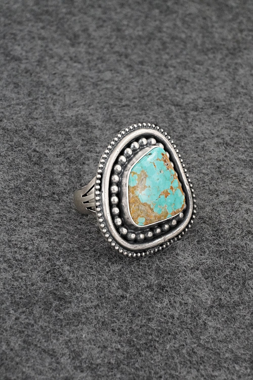 Turquoise & Sterling Silver Ring - Marita Benally - Size 8