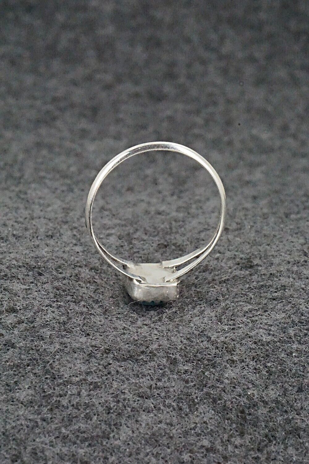Turquoise and Sterling Silver Ring - Robert Martinez - Size 8.5