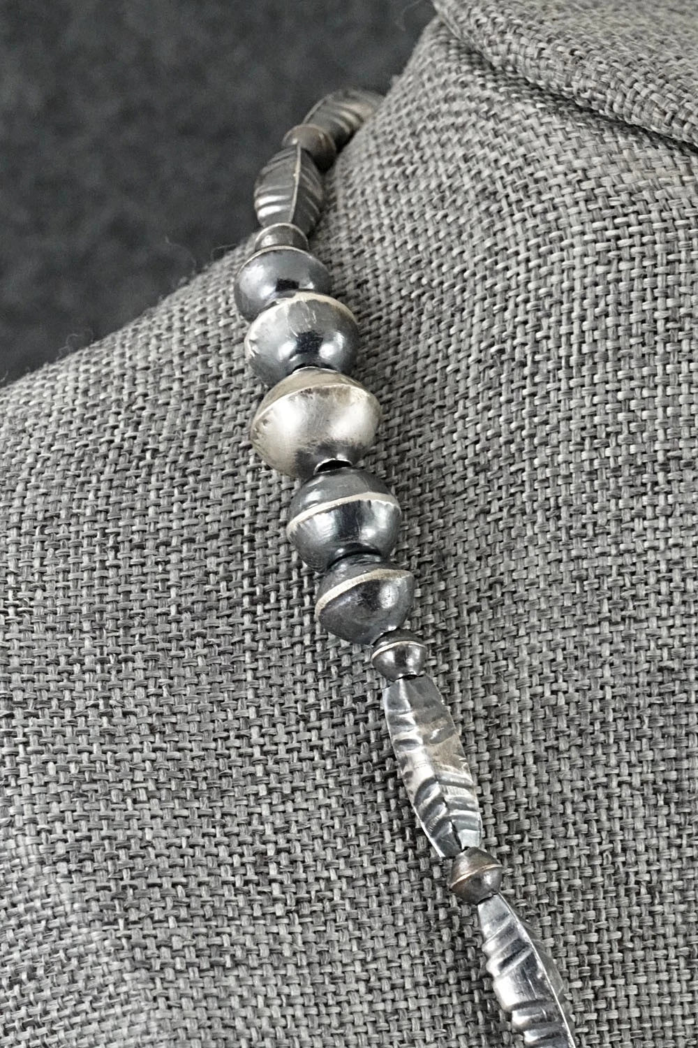 Sterling Silver Navajo Pearl Necklace 18" - Vintage