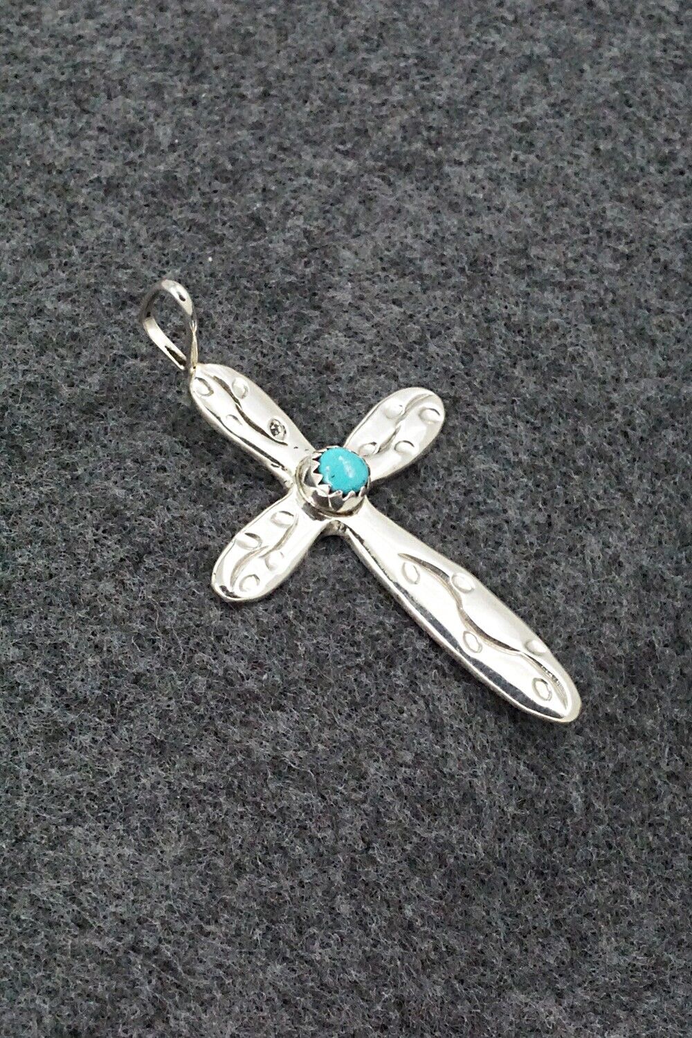 Turquoise & Sterling Silver Pendant - Pauline Nelson