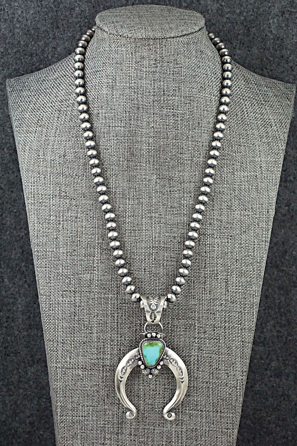 Turquoise & Sterling Silver Necklace - Samuel Yellowhair